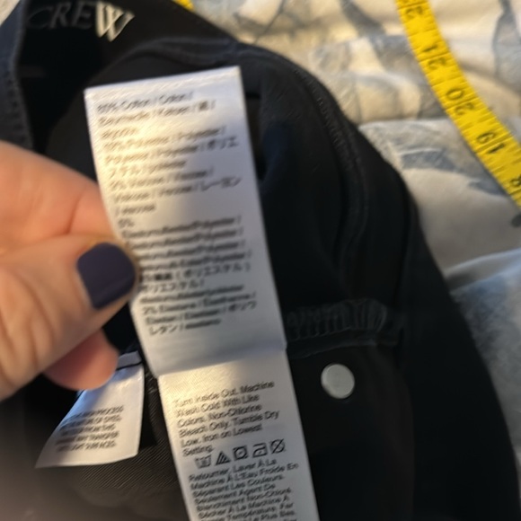 J crew pintuck trouser jeans, black, sz 31 - Picture 9 of 9